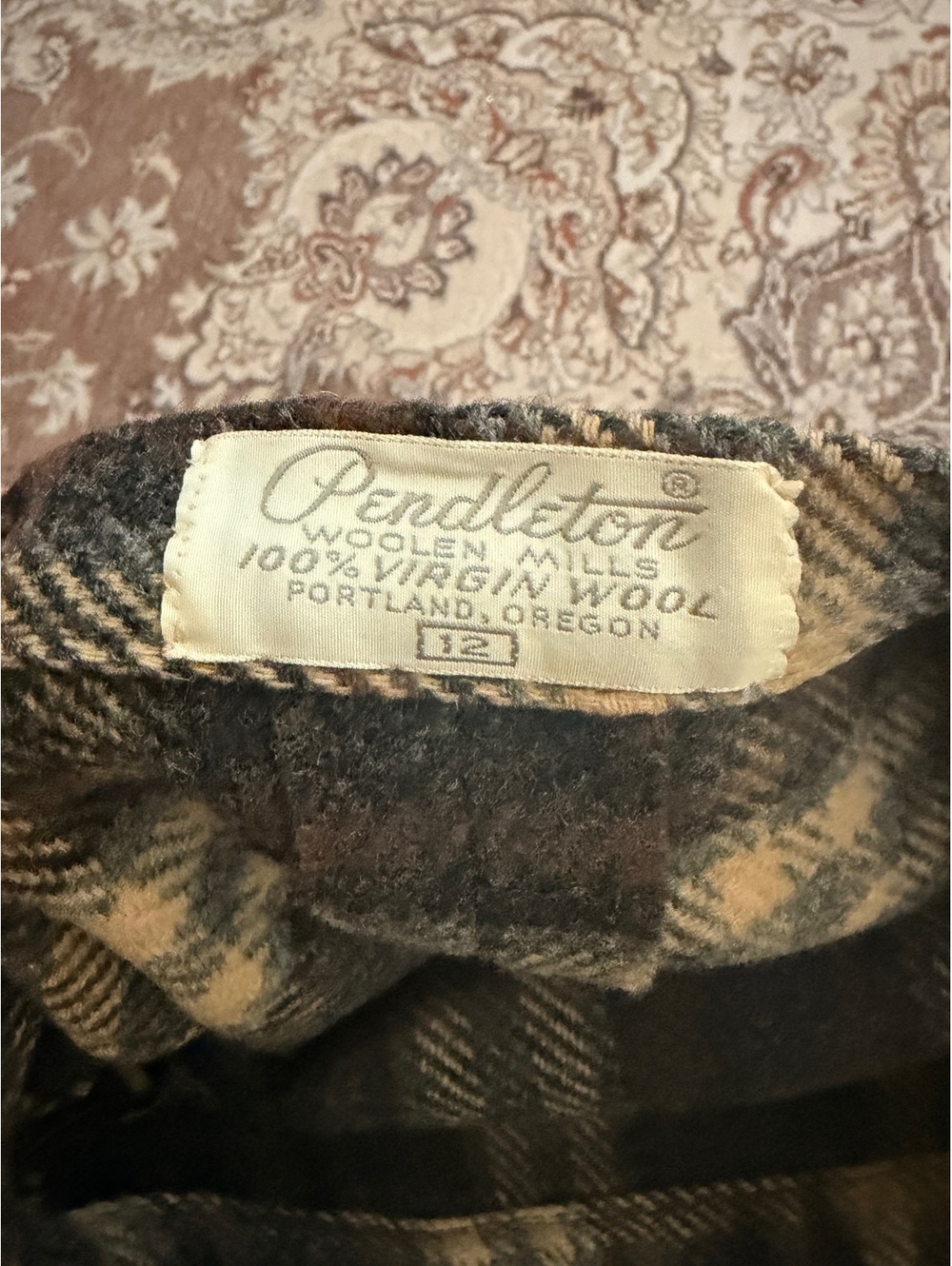 Vintage Pendleton Wool Plaid Straight Skirt - Picture 2 of 6